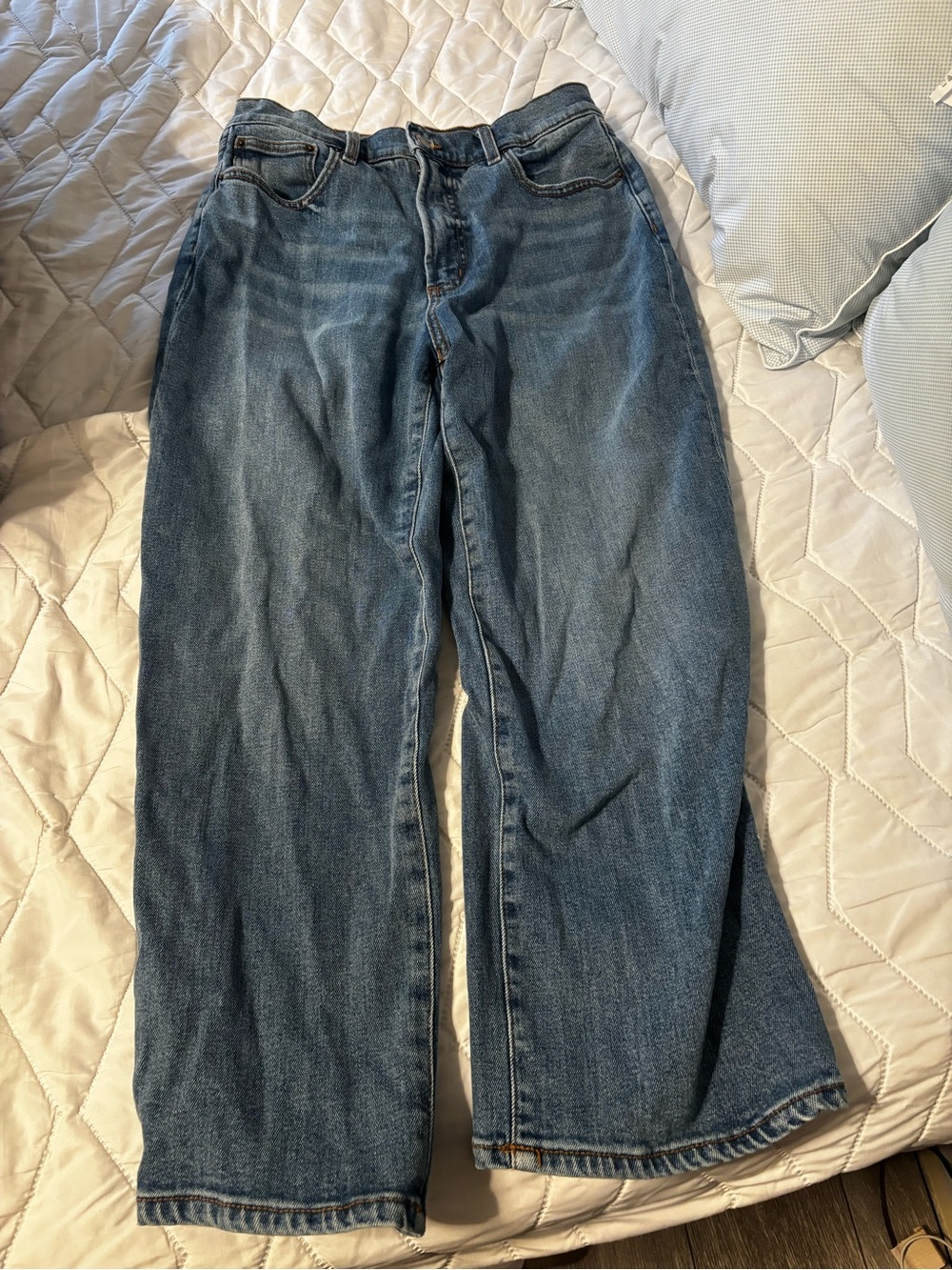 Medium Blue Straight Leg Women's Jeans